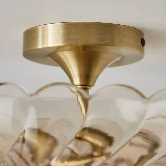 Lucille 2 Light Semi Flush Ceiling Light 3
