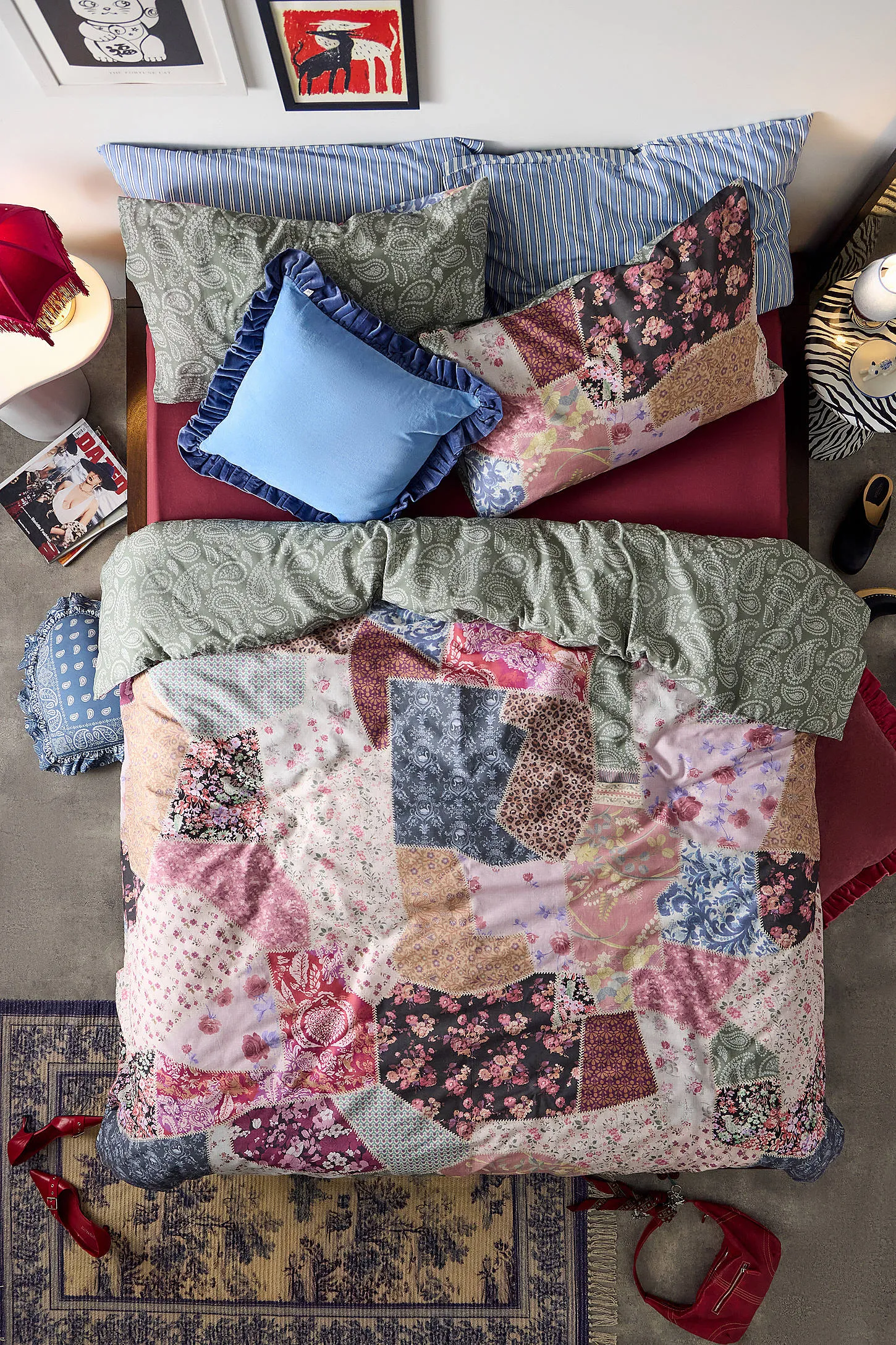 Agatha Patchwork Reversible Duvet Set