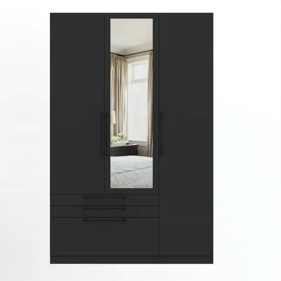 Foster Triple 3 Drawer Wardrobe 1