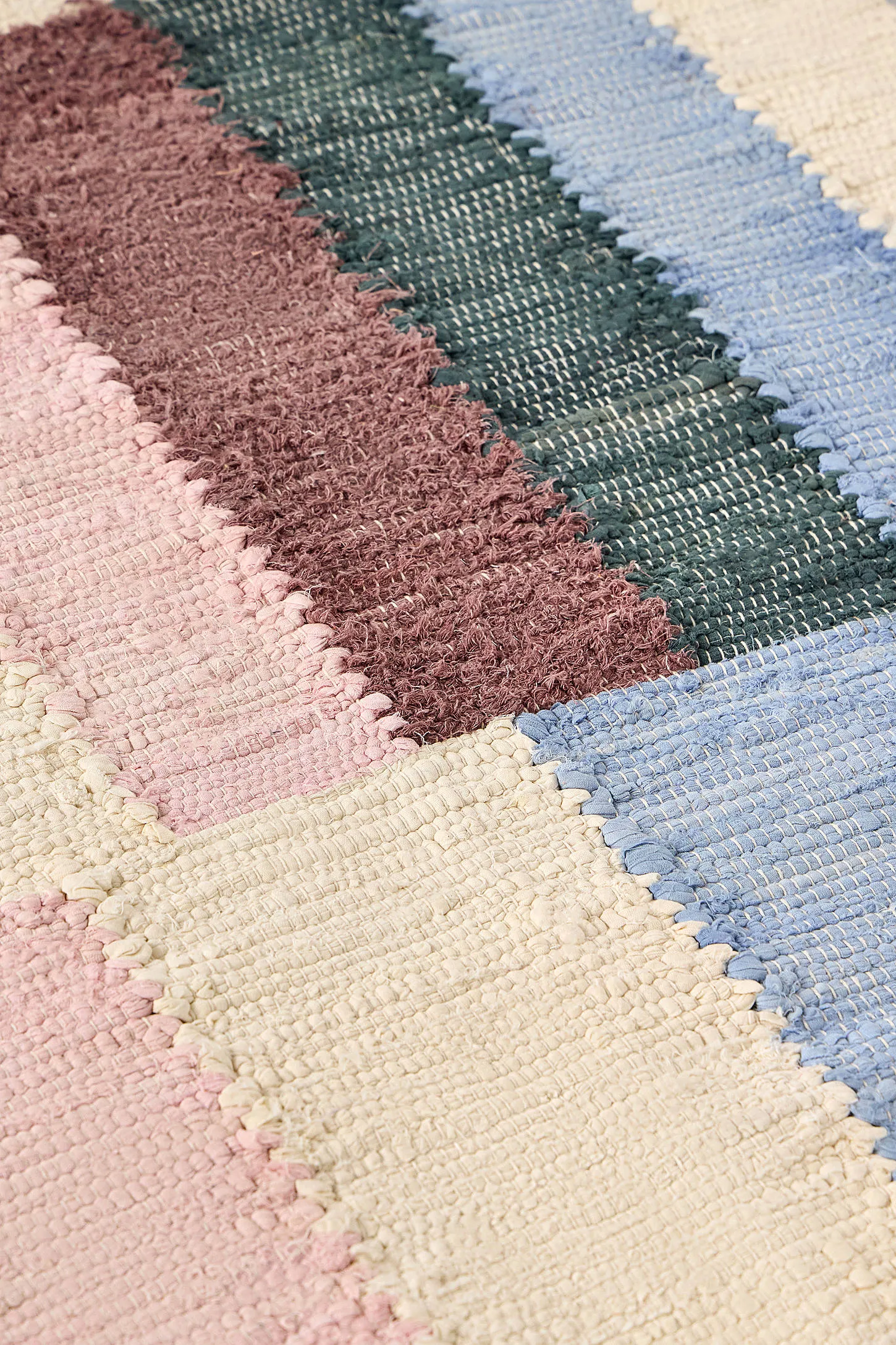 Pink & Blue Check 3x5ft / 90x150cm Rug 2