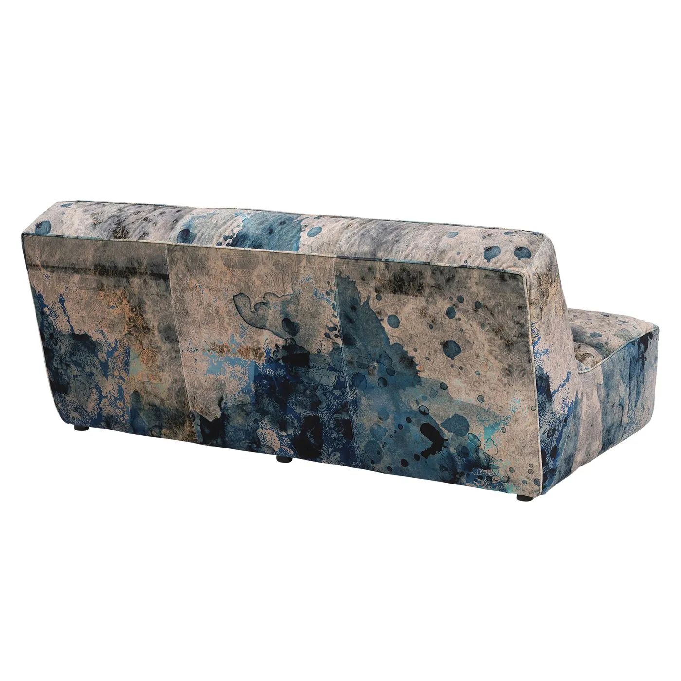 Timothy Oulton Shabby Sectional 3 Seater Modular Sofa, Blue Fabric | Barker & Stonehouse 6