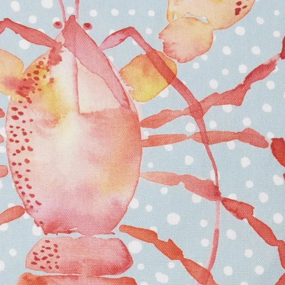 Lobster Outdoor Cotton Square Filled Cushion 5