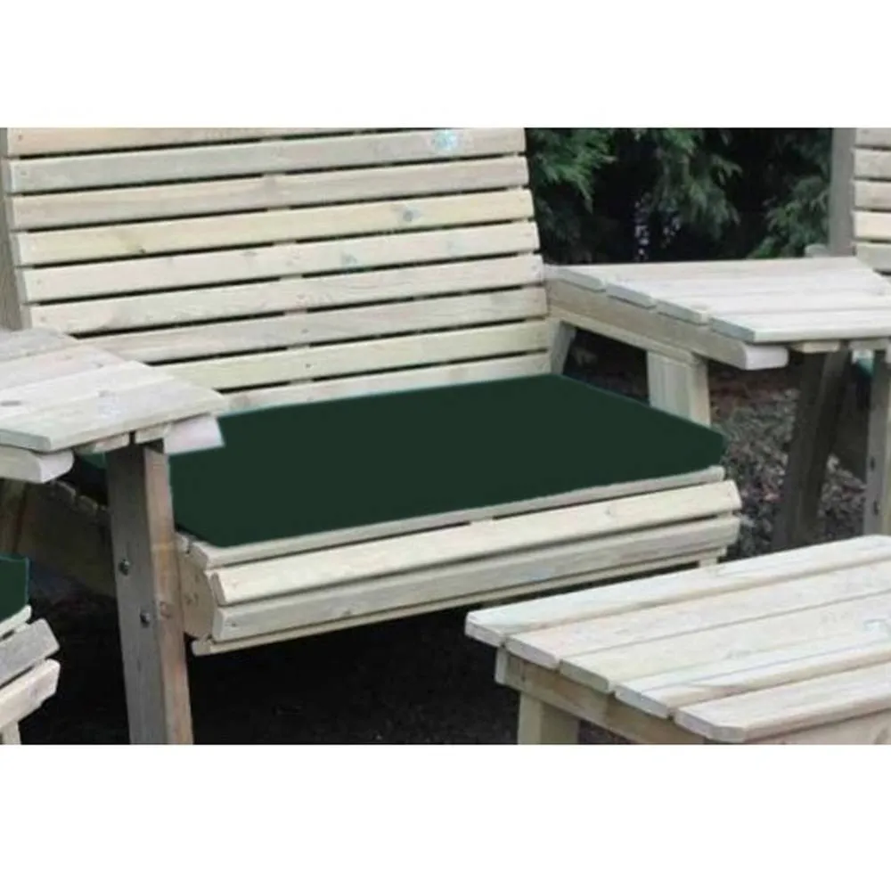 Churnet Valley Garden Furniture Ltd Waterproof Seat Pads - Triple - Green Cushion - Outdoor Cushion