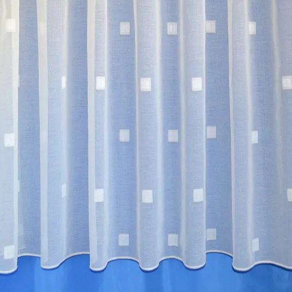 By the Metre Zen Lace Net Slot Top Curtain Fabric 4