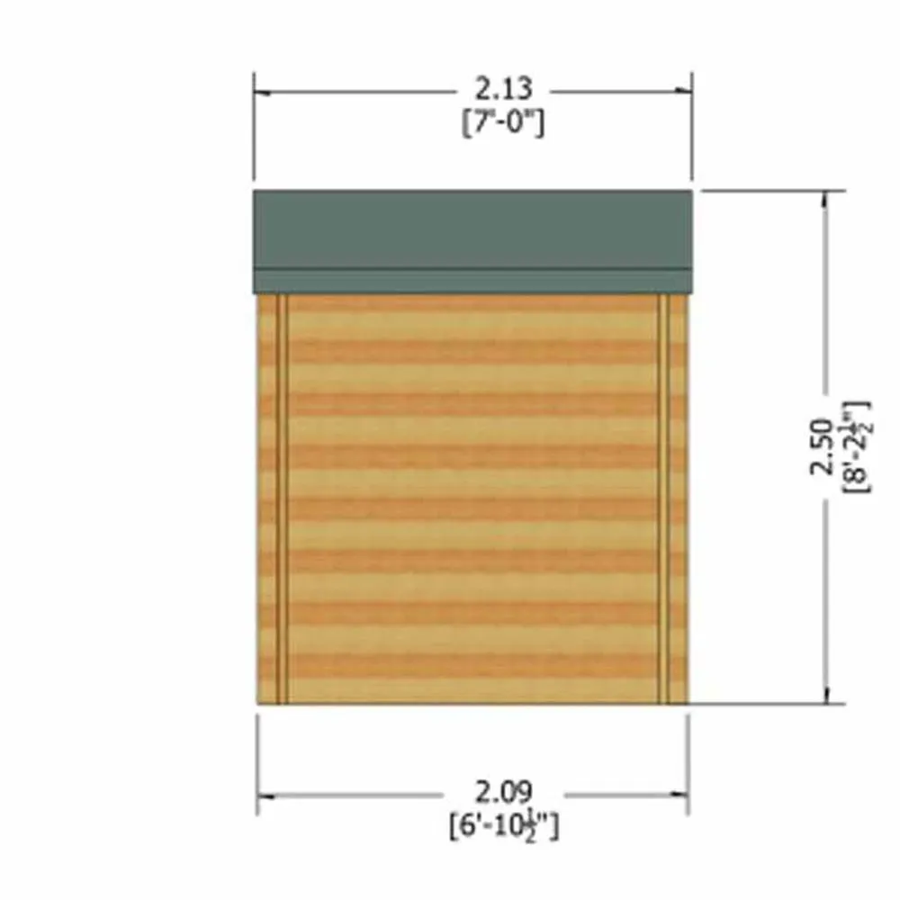 Shires Avesbury 19 mm Log Cabin 10 x 10 Feet in Blue 4