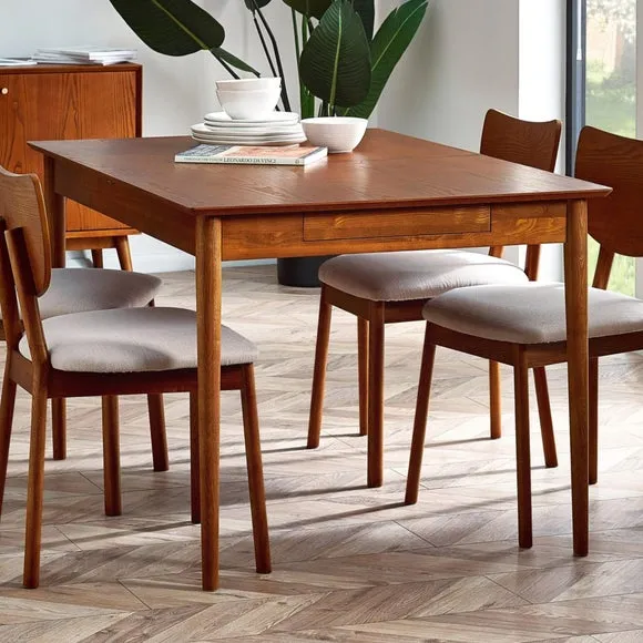Lowry 4-6 Seater Extendable Dining Table with 2 Drawers