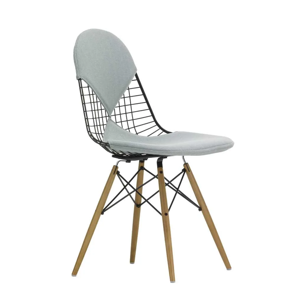 Vitra Eames DKW 2 Wire Chair Hopsak 81 Ice Blue Ivory Bikini 2