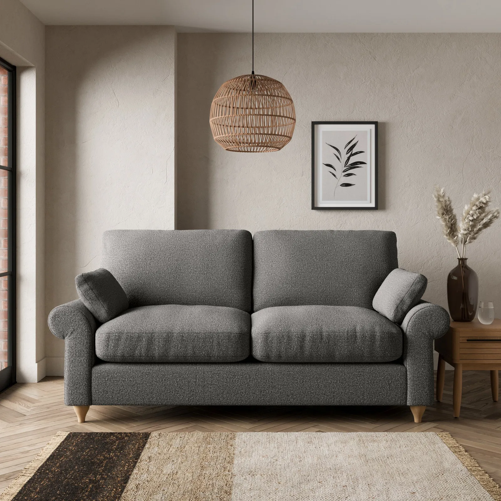 Salisbury Cosy Marl 2 Seater Sofa Cosy Marl Granite