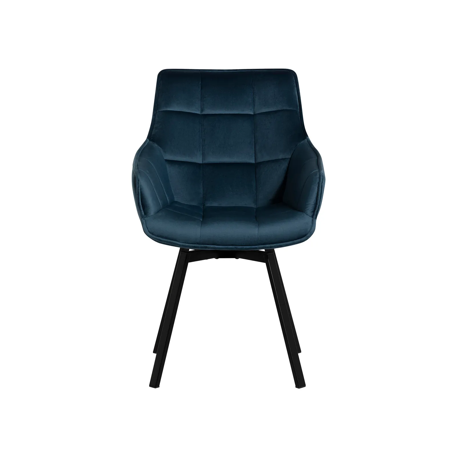 Jasper Leisure Dining Chair With Arms, Blue Velvet | Barker & Stonehouse 4