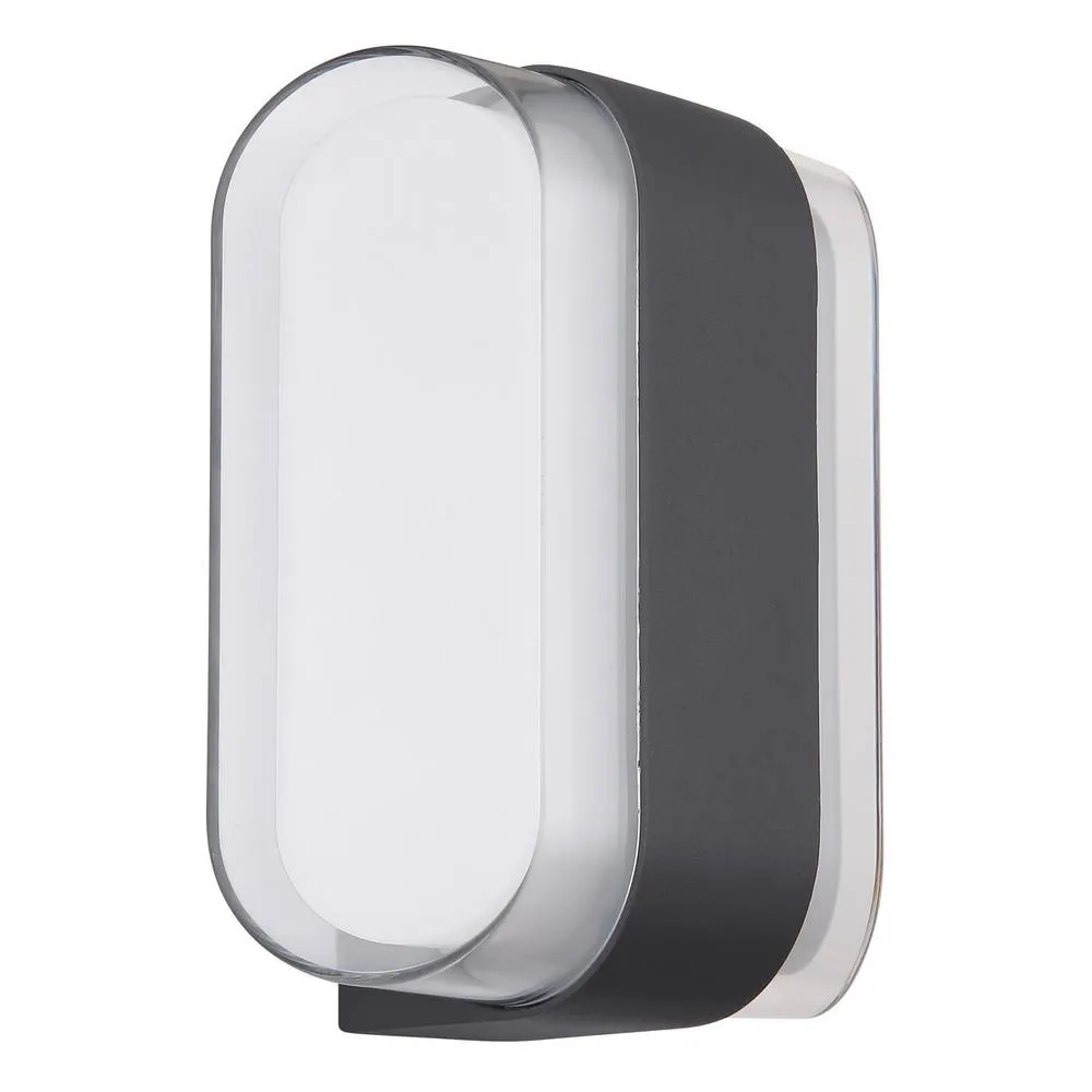 Netlighting Plixon Outdoor Modern Wall Lamp Anthracite IP54 Left Right LED in Grey 2