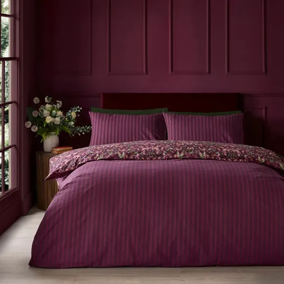 Catherine Lansfield Richmond Polycotton Duvet Cover & Pillowcase Set 2