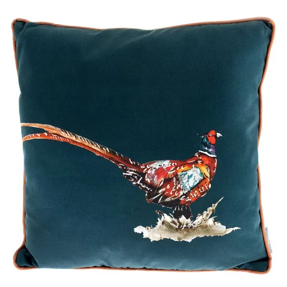 Meg Hawkins Pheasant Cushion 3