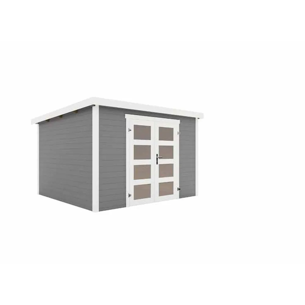 Lasita Maja Ltd Zambezi 7-Log Cabin, Garden Room, Home Office - L320xW324.8xH210.9 cm in Light Tan 3