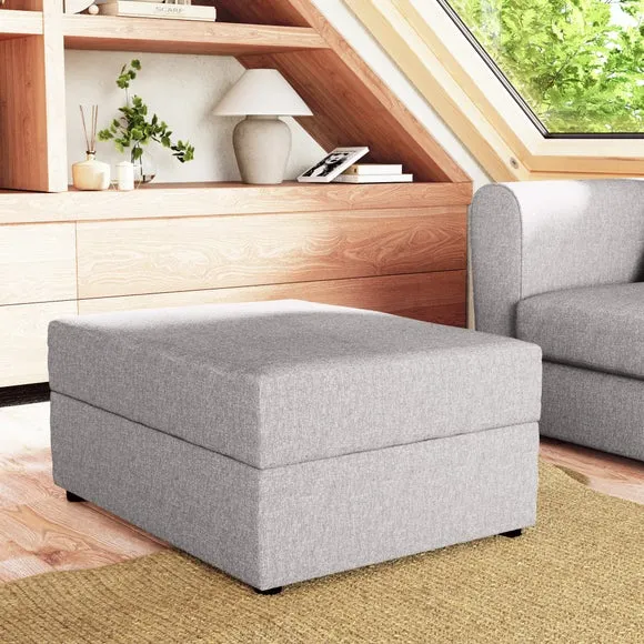 Rectangle Soft Texture Storage Footstool 1