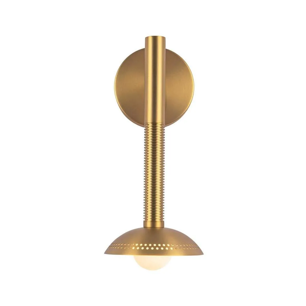 Netlighting Arden Integrated LED Wall Light Brushed Gold 3000K 6