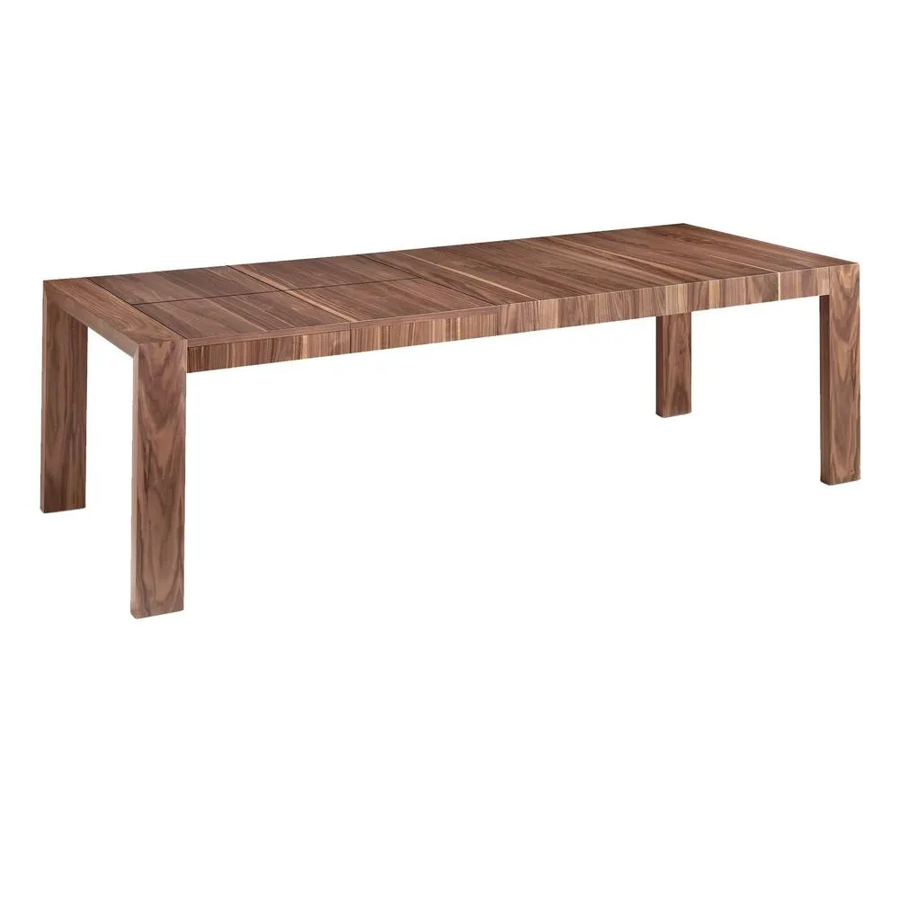 Angel Cerda Model Walnut Extendable Rectangular Dining Table 160 in Brown