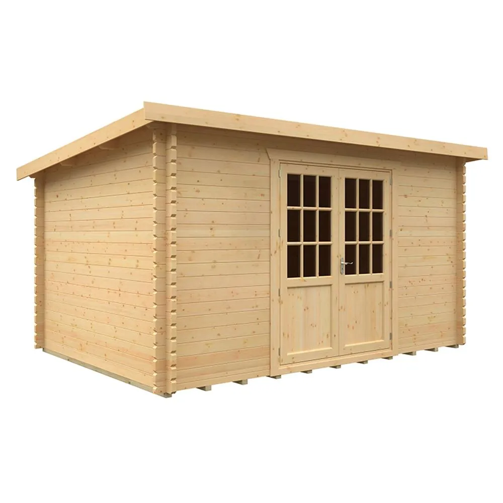 Buttercup Farm 14x10w The Kingsley Plus 44mm Cabin - L415 x W295 x H232.8 cm in Natural 1