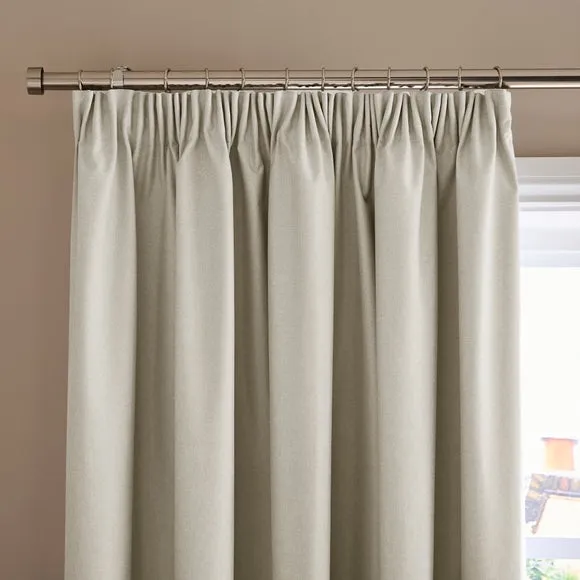 Berlin Blackout Pencil Pleat Curtains 1