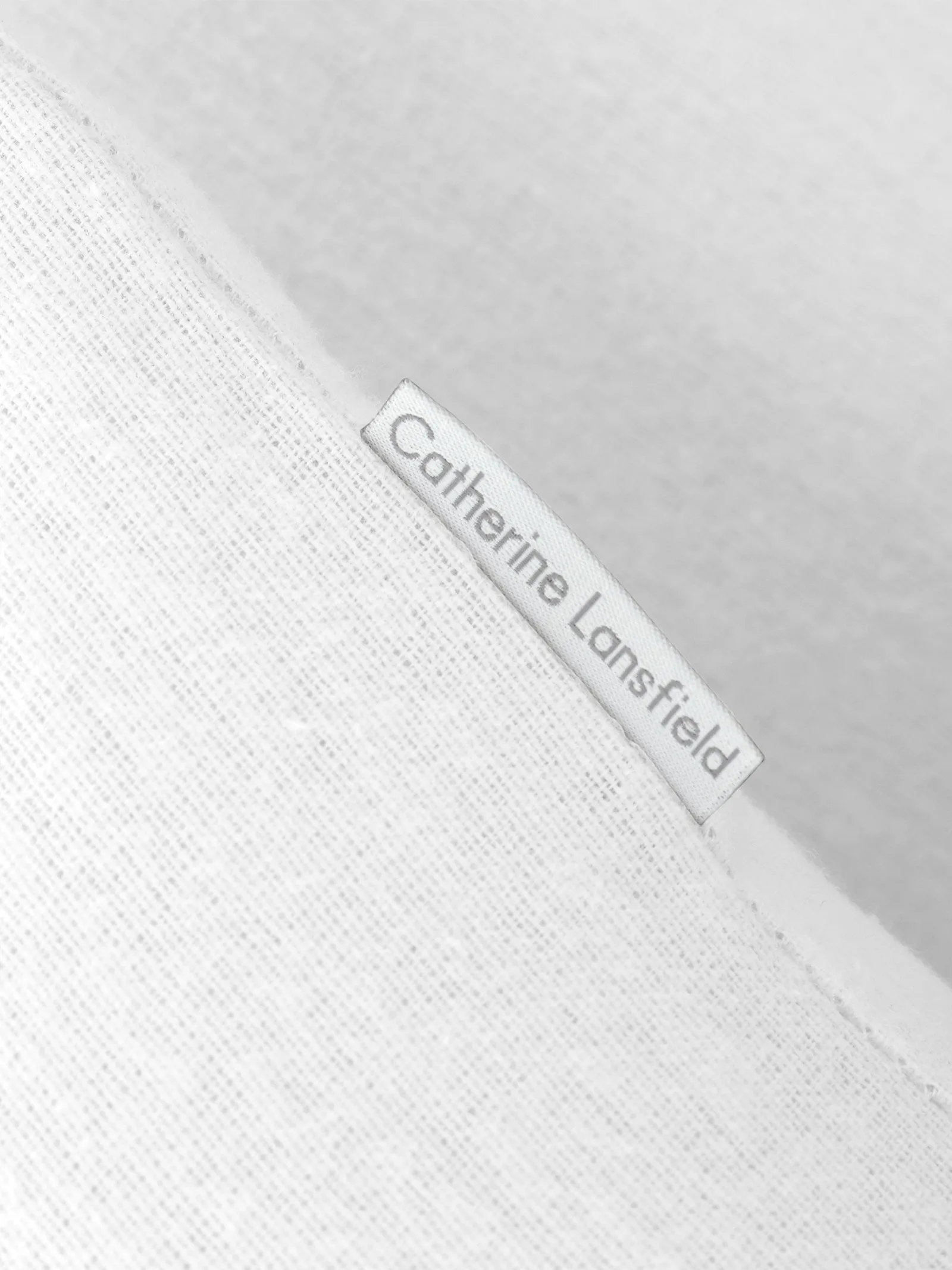 Catherine Lansfield 'Brushed Cotton' Pillowcase Pair in White 2