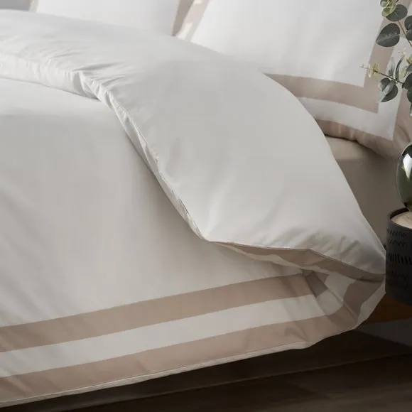 Catherine Lansfield So Soft Mono Panel Duvet Cover & Pillowcase Set 4