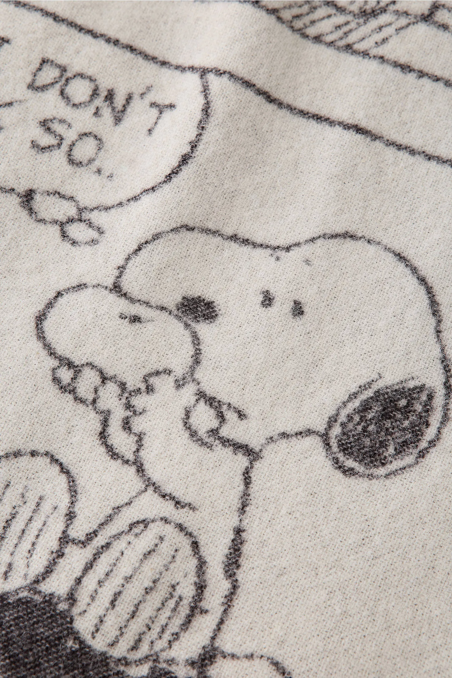 Maison Deux X Peanuts Snoopy Doughnut Comic Strip Wool Blanket ALL 3