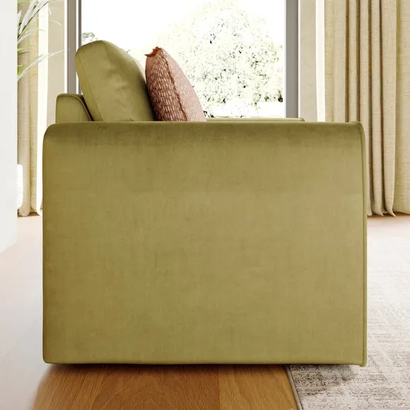 Abel Matte Velvet Snuggle Chair 3