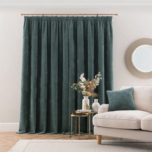 Alayna Chenille Pencil Pleat Curtains 4