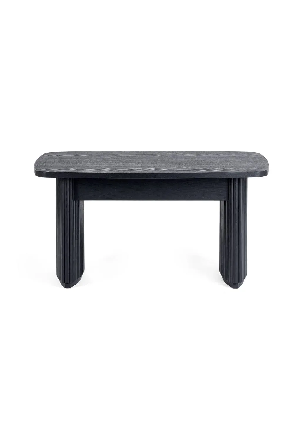 Julian Bowen Louis Fluted Compact Coffee Table in Black 3