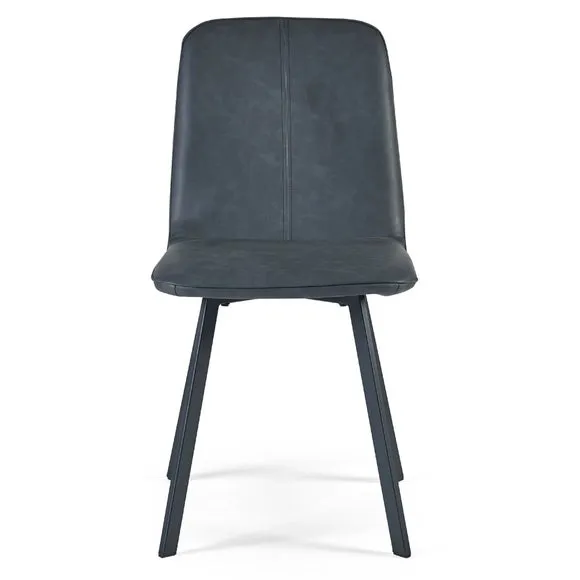Goya Set Of 2 Dining Chairs, Faux Leather 4