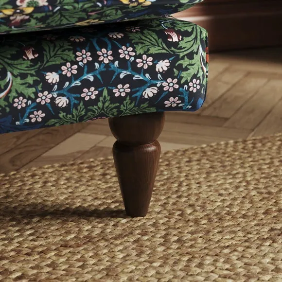 Jolene William Morris Blackthorn Print Velvet 3 Seater Sofa 5