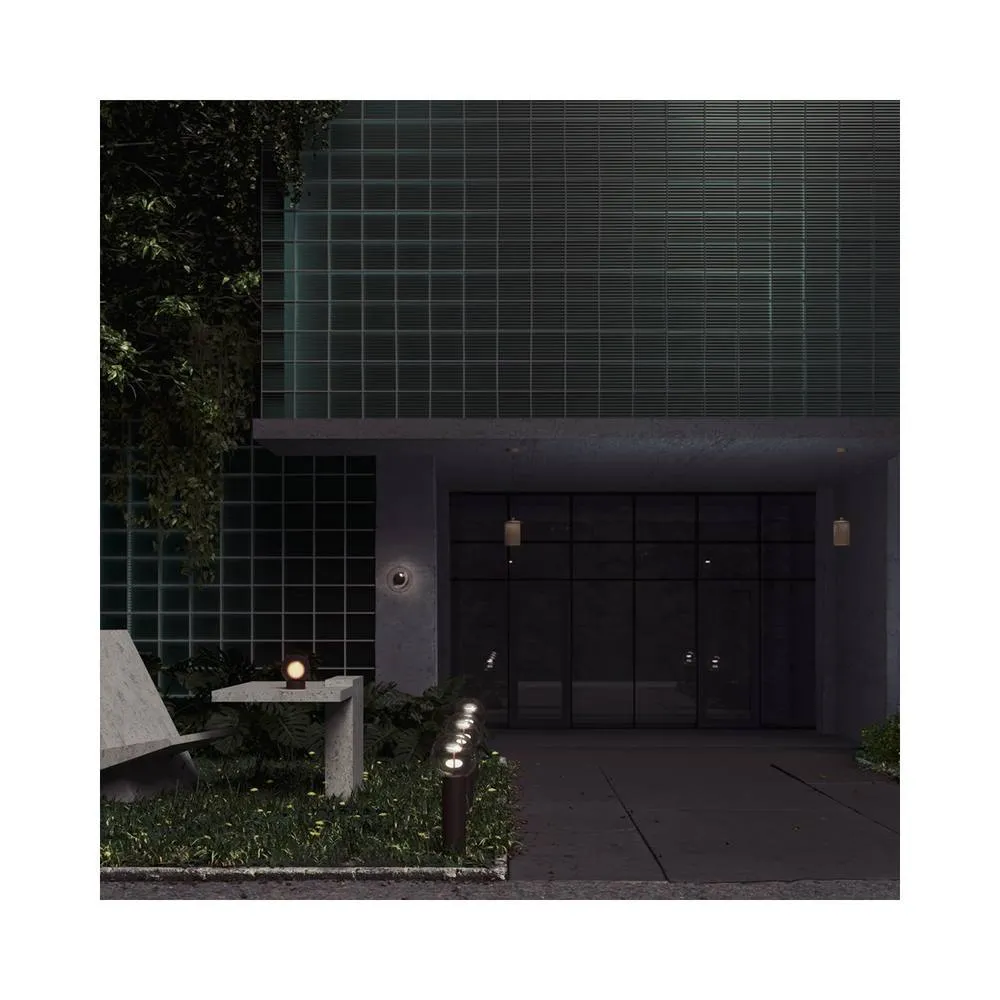 Netlighting Velora LED Globe Wall Lights Brown 3000K IP54 2