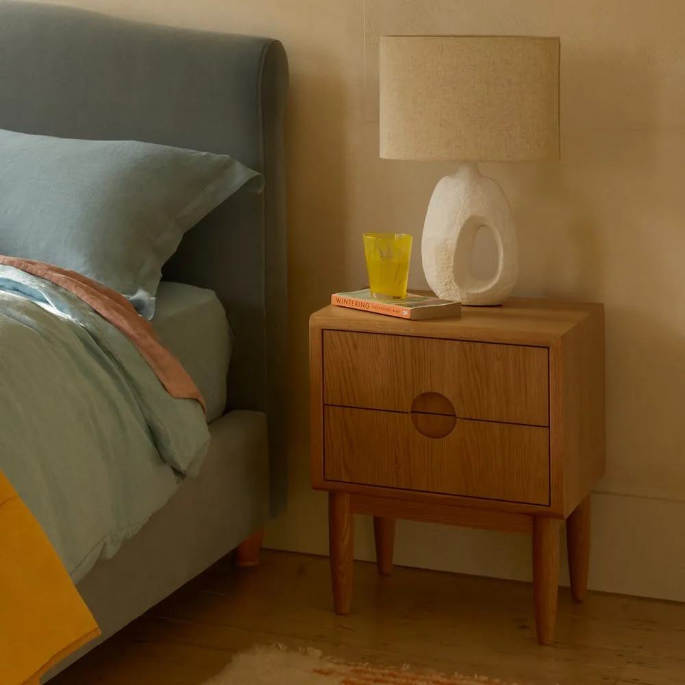 Heal's Amira Bedside Table Oak 4