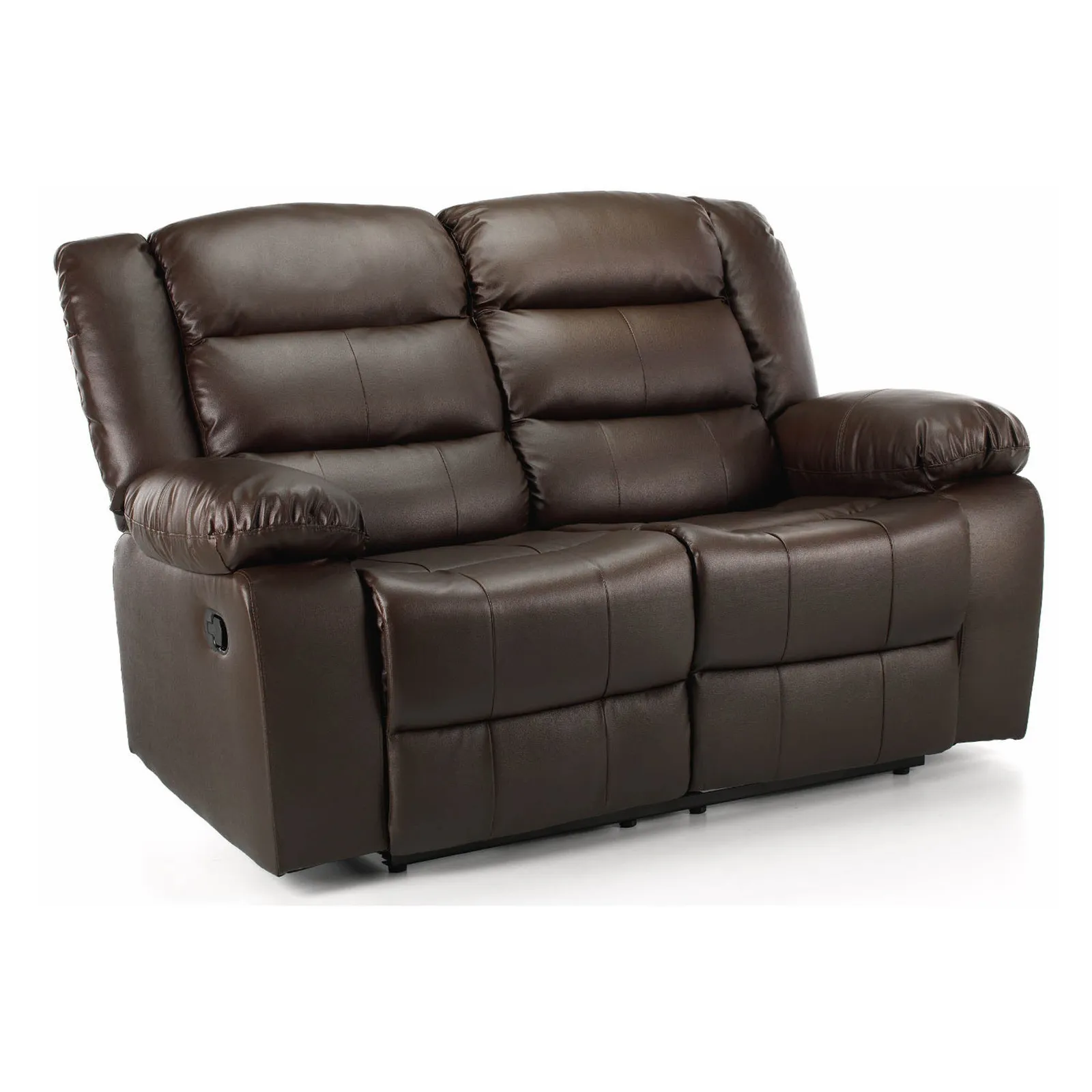 Whitfield 2 Seater Leather Reclining Sofa Brown