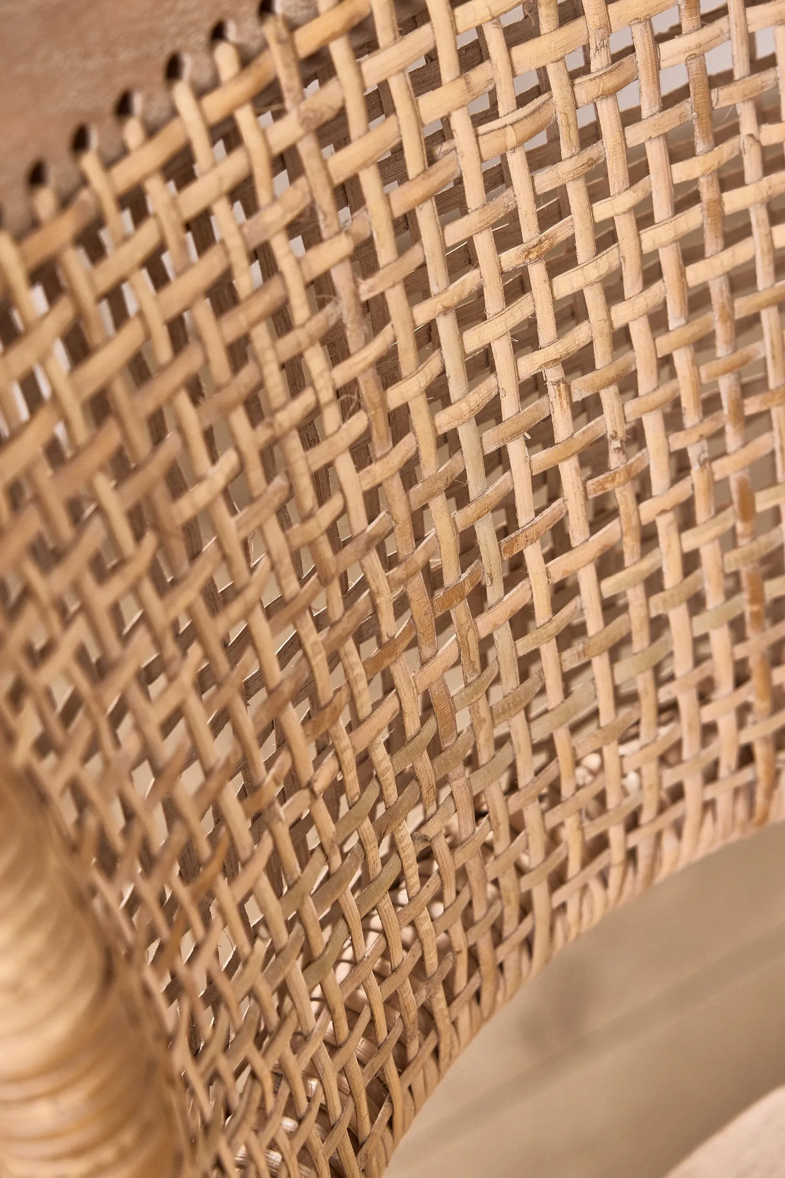 Dibor Set of 4 Rustic Vintage Provence Wicker Home Furniture Rattan Dining Chairs in Natural 6