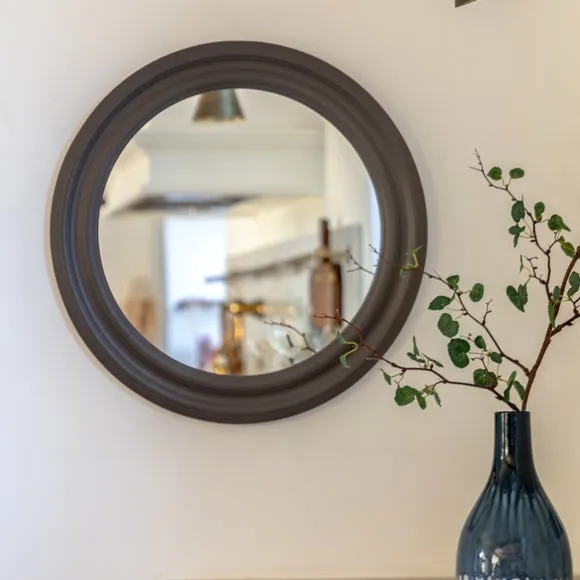 Cedar and Sage Meadow Round Wall Mirror