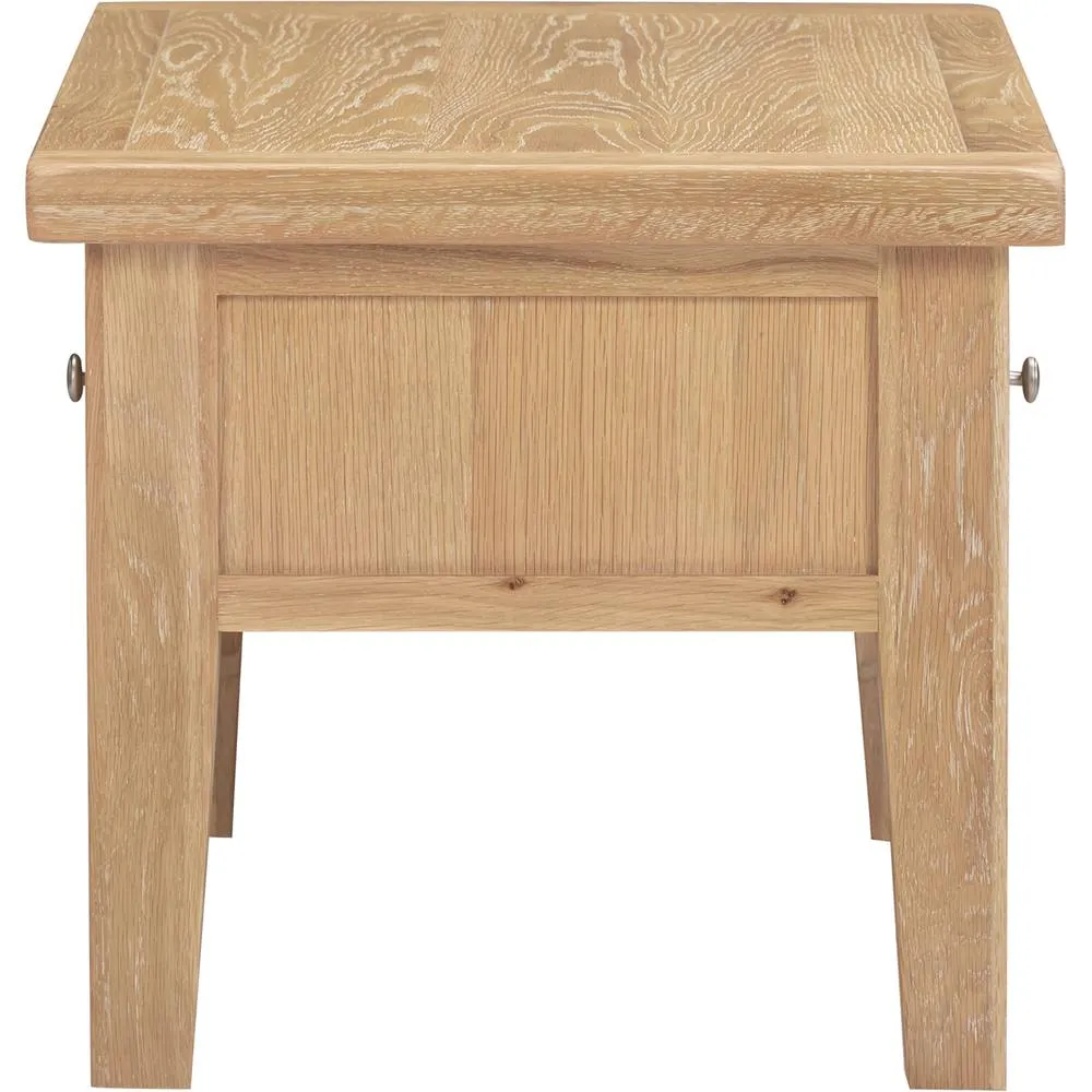 Seconique Windsor 2 Drawer Coffee Table (Fully Assembled) in Light Oak 6