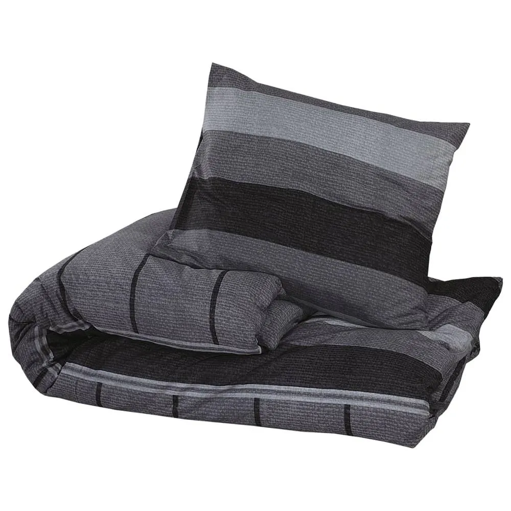 Berkfield Home Elegant Duvet Cover Set Dark Grey 260x220 cm Cotton