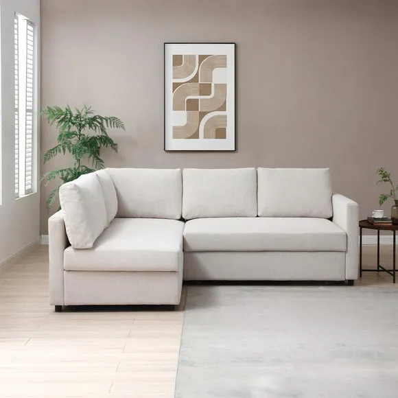 Miller Corner Double Sofa Bed, Chenille 2