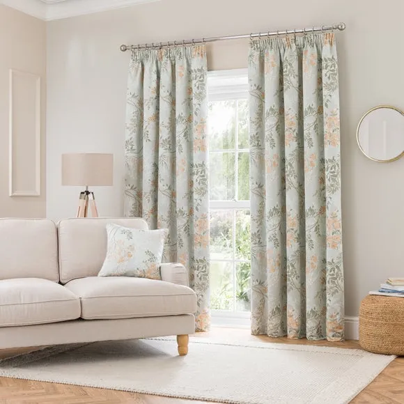 Trailing Wisteria Blackout Pencil Pleat Curtain (Blackout Available) 2