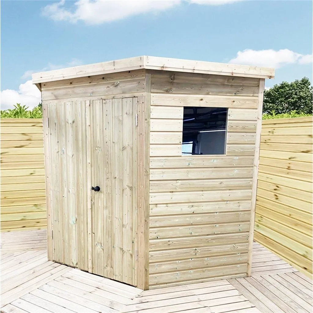 Marlborough 10 x 10 Corner Pressure Treated Apex Workshop in Natural 3