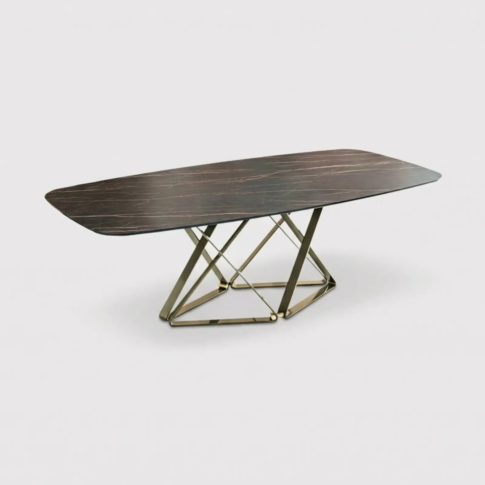 Bontempi Delta Dining Table 250X120X75Cm, Black Marble | Barker & Stonehouse