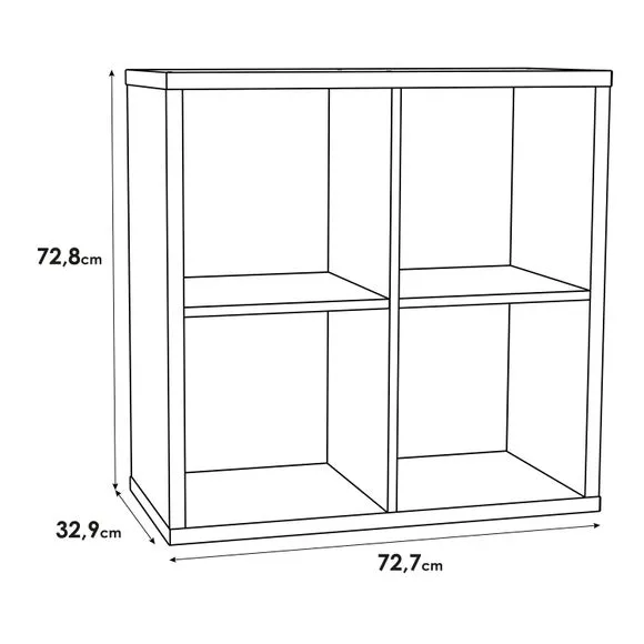 Furniture To Go Mauro 2 Shelf Cube Storage Unit 6
