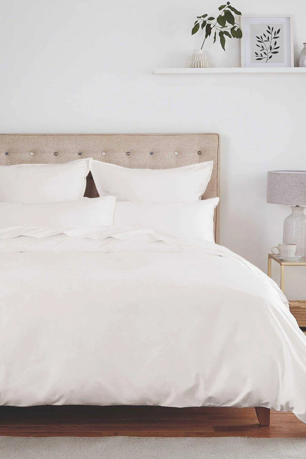 Murmur ' 1000TC' Plain Dye Flat Sheet in White 3