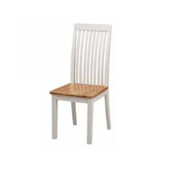 Hart Wooden Slatback Dining Chair In Stone Painted Finish