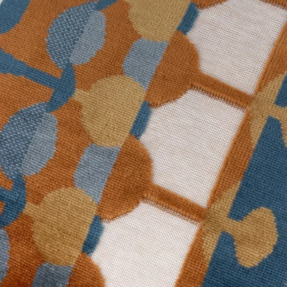 Furn. Metro Abstract Velvet Rectangle Cushion 2