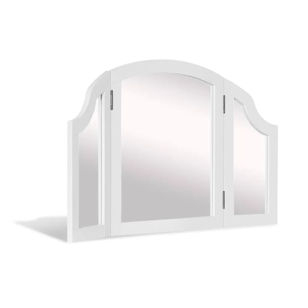 Statement Furniture Gainsborough Large 3-Way Dressing Table Mirror in White 2