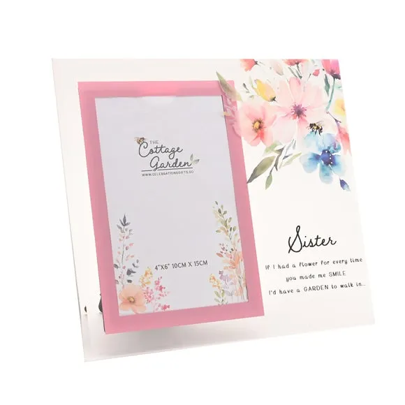 The Cottage Garden Floral Glass Photo Frame 1