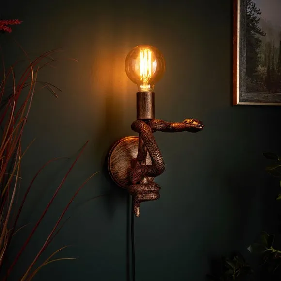Snake Plug In Wall Light 2