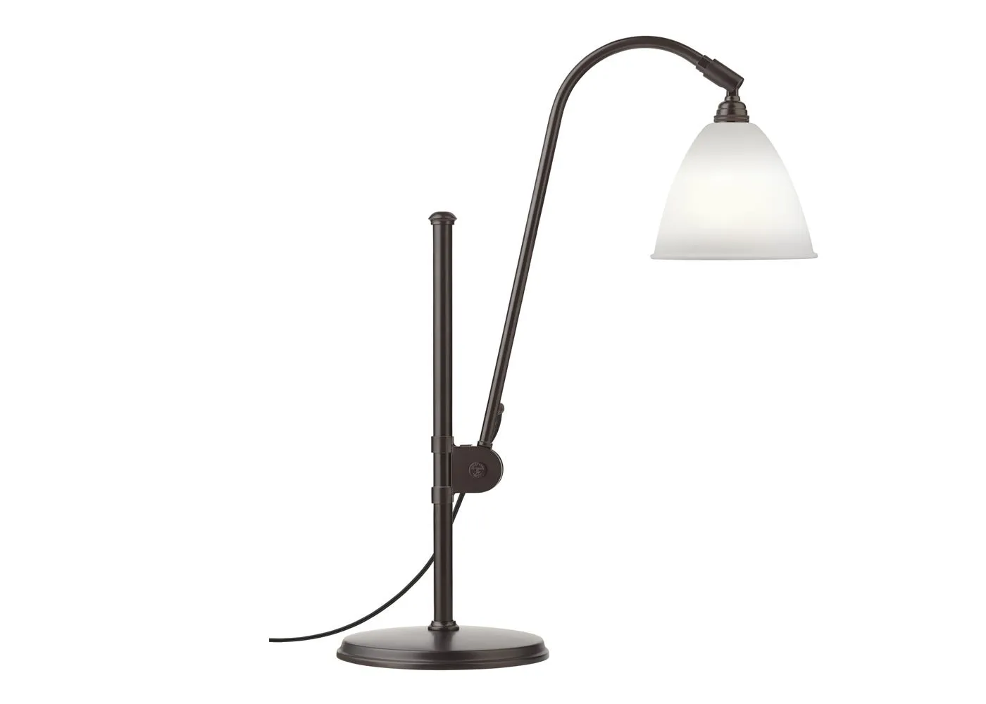 Gubi Bestlite BL1 Table Lamp Black Brass Bone China Shade 1
