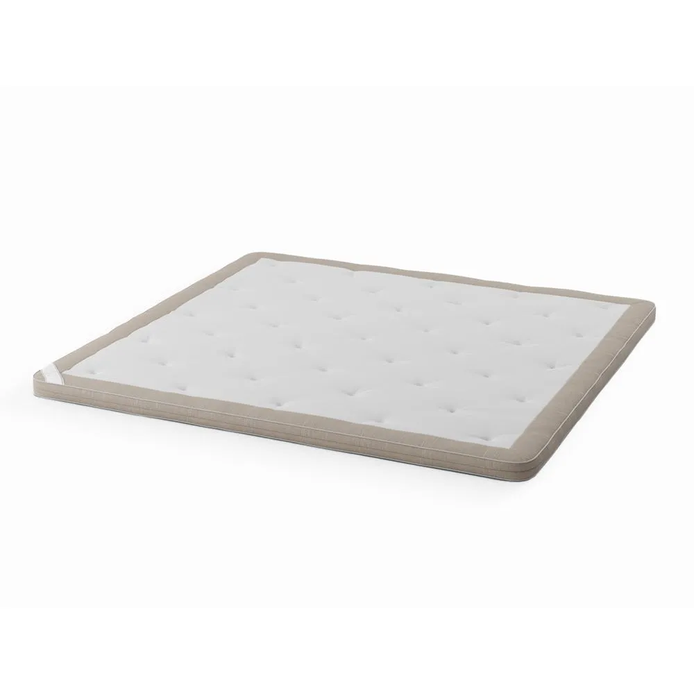 Carpe Diem Beds Luxury Mattress Topper Continental King in Ro Asuri Cashew 2